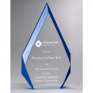 Blue Beveled Acrylic Award