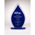 Blue Silk Flame Acrylic Award