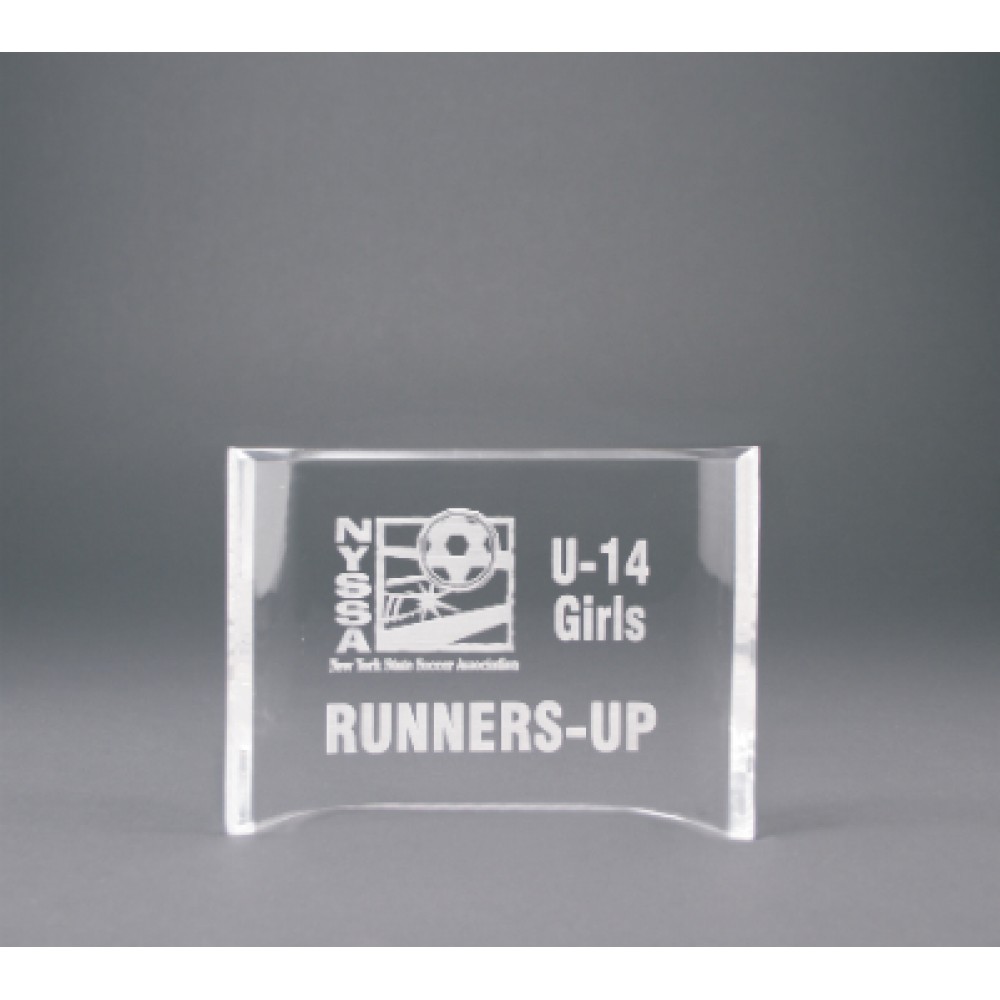 Clear Acrylic Crescent Award (Acrylic Awards)