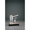Star Column Award With Gold/Black Base (Acrylic Awards)