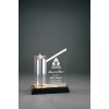 Star Column Award With Gold/Black Base (Acrylic Awards)