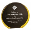Black With Color Accent Luminary Circle Acrylic (Acrylic Awards)