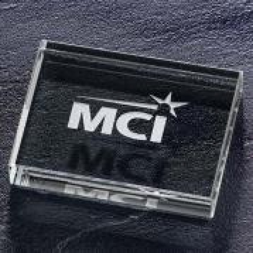 Straight Bevel Acrylic Paperweight (Paperweights & Coasters)