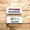 Color Fusion Rectangle Plastic Name Badge (Badges)