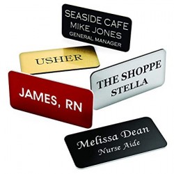 Laser Engraved Custom Name Badge