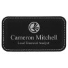 Leatherette 3.25" x 1.75" Name Badge (Leatherette)