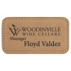 Leatherette 3.25" x 1.75" Name Badge (Leatherette)