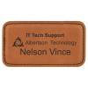 Leatherette 3.25" x 1.75" Name Badge (Leatherette)