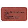 Leatherette 3.25" x 1.75" Name Badge (Leatherette)