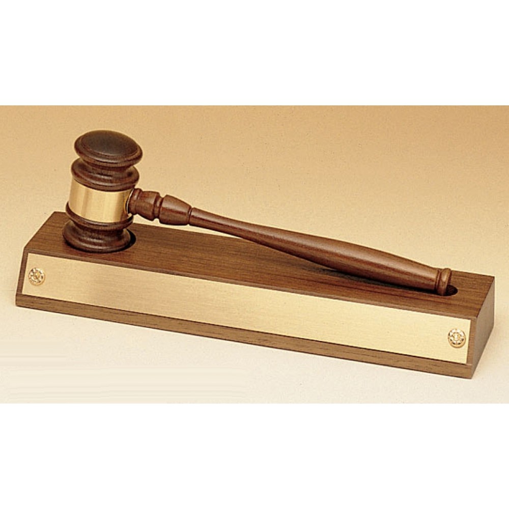 Walnut Base with Removable Gavel