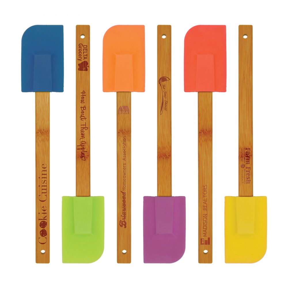 Silicone Spatula with Bamboo Handle (Other Personalized Gifts)