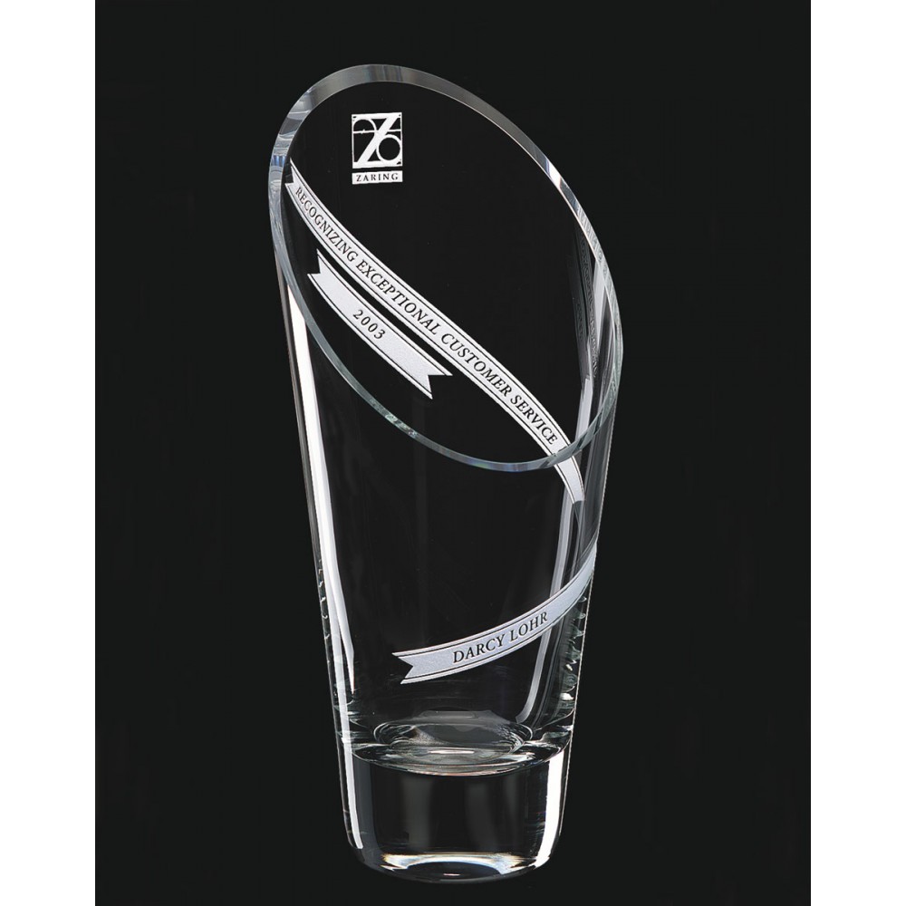Aspire Crystal Vase (Crystal Awards)