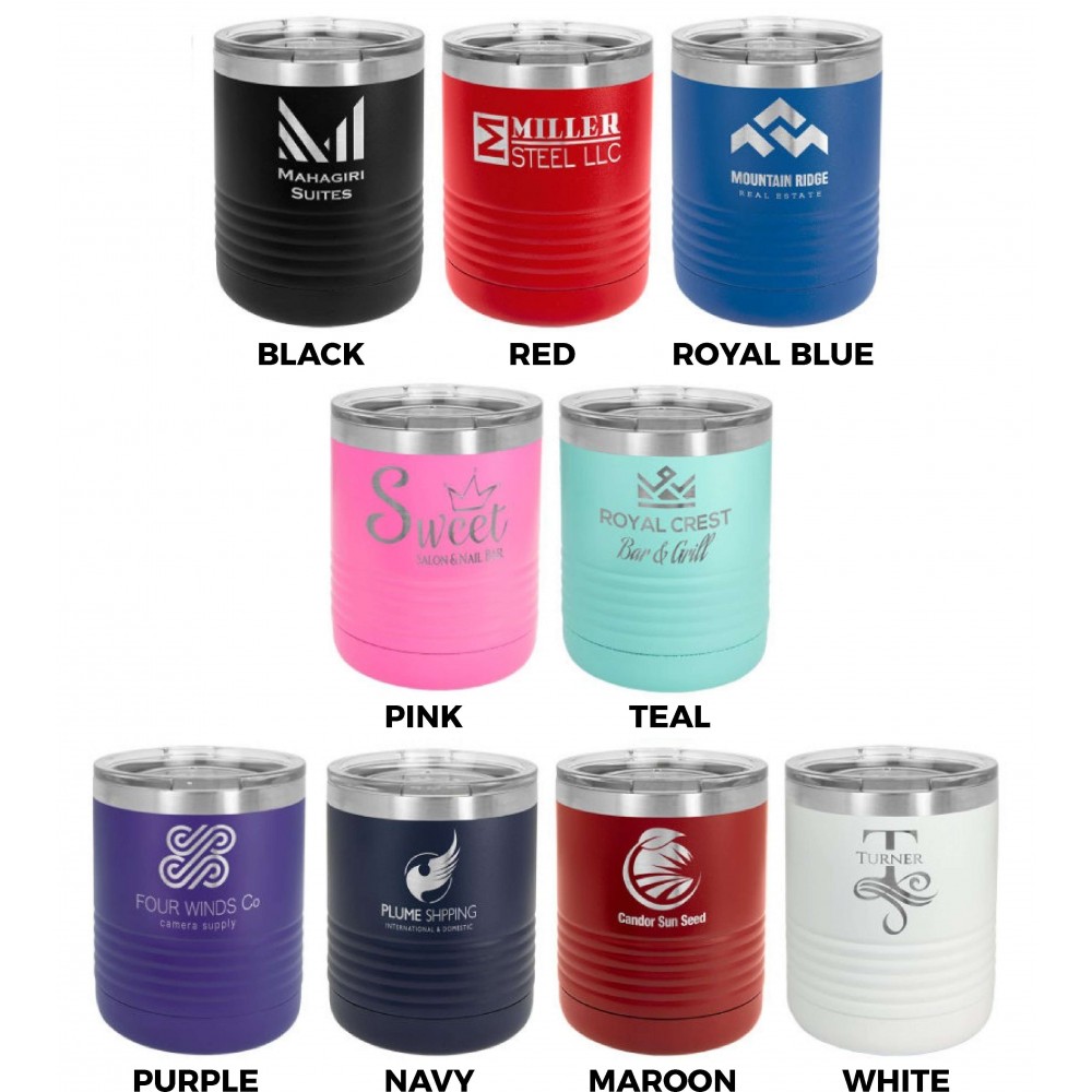 Polar Camel 10oz Vacuum Insulated Tumbler with Clear Lid (New Arrivals!)