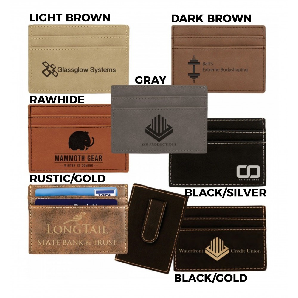 Leatherette Money Clip / Card Holder (Leatherette)