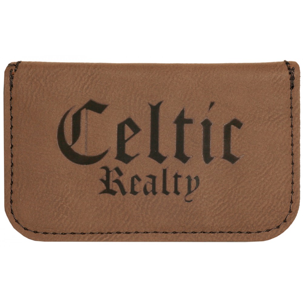 Leatherette Flexible Business Card Holder (Leatherette)