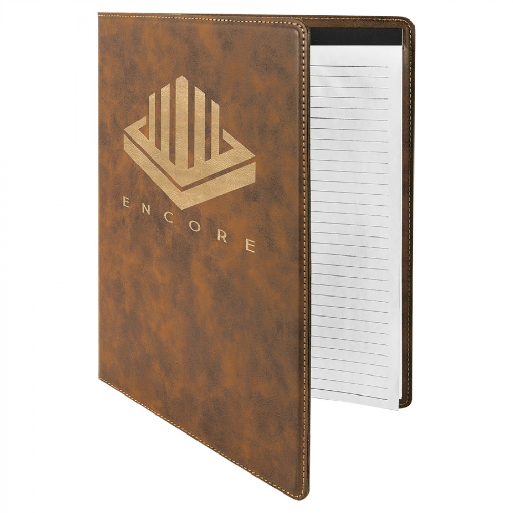 Laserable Leatherette Portfolio with Notepad (New Arrivals!)