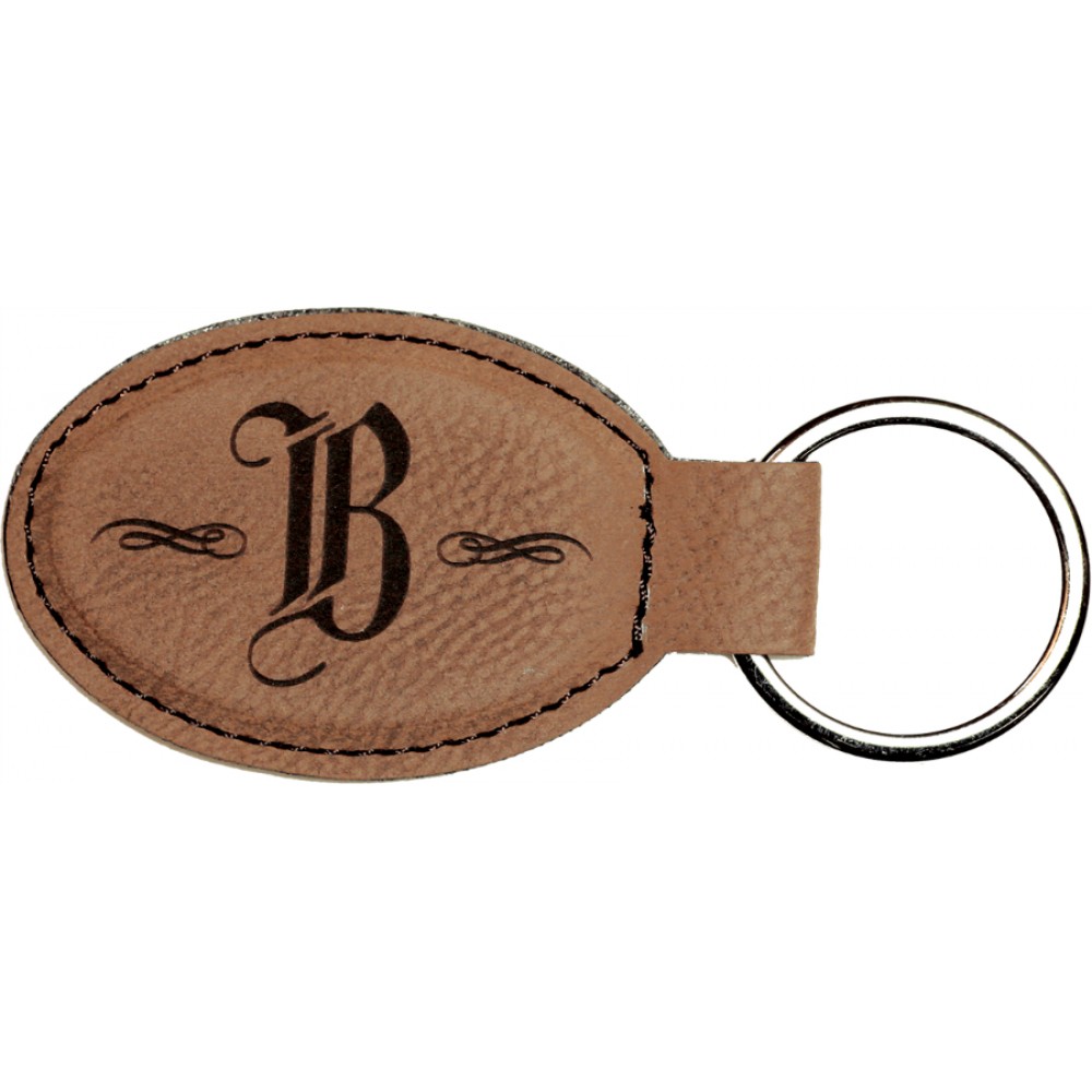Leatherette Oval Keychain (New Arrivals!)