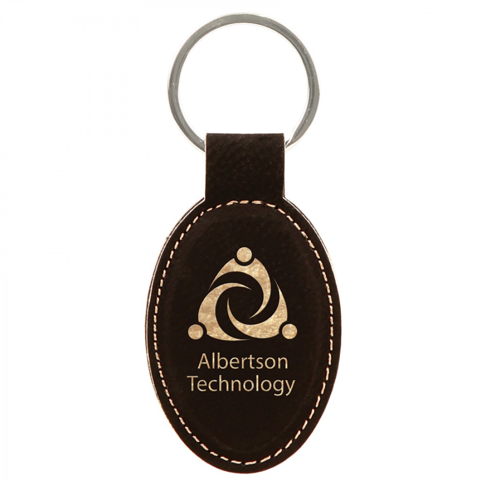 Leatherette Oval Keychain (New Arrivals!)