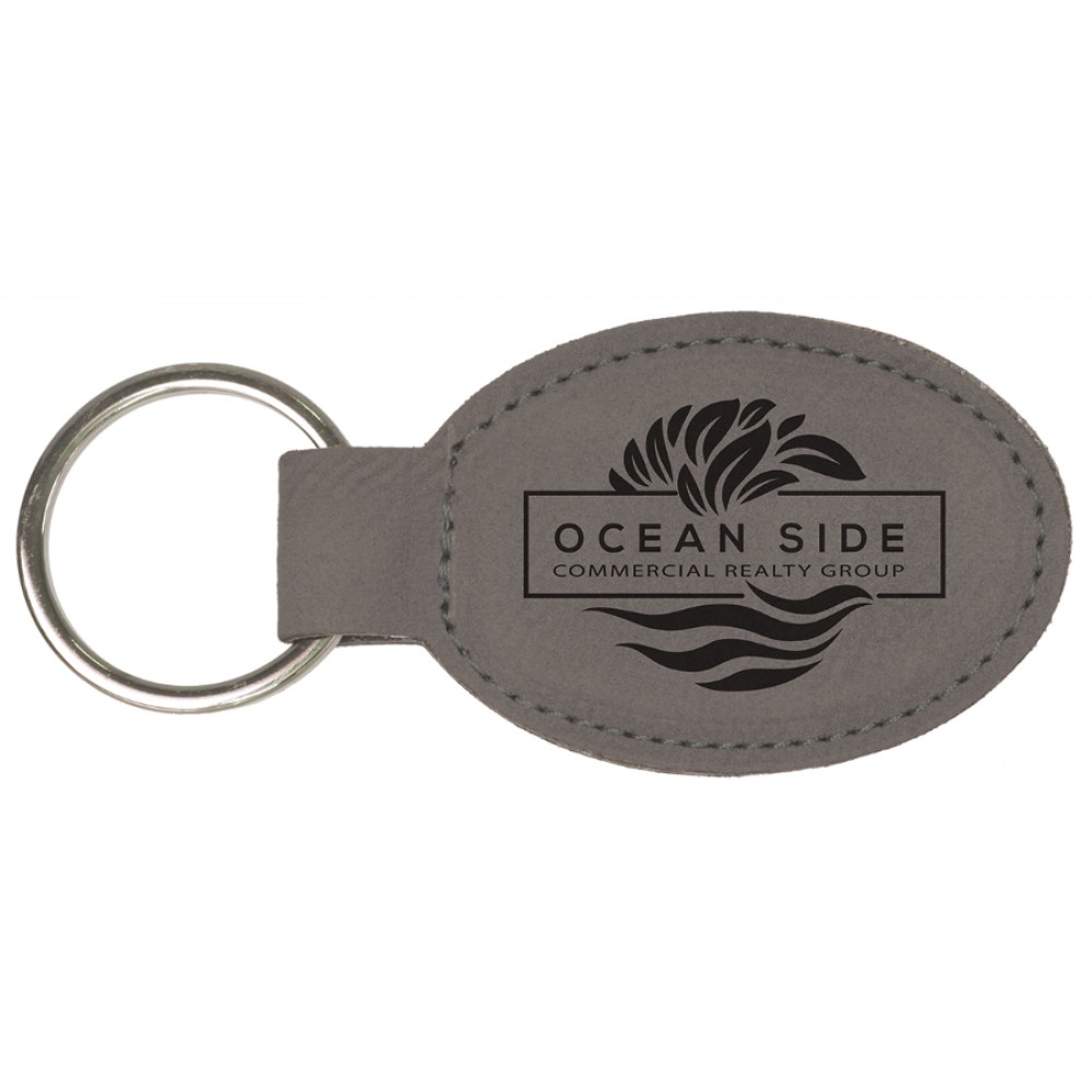 Leatherette Oval Keychain (New Arrivals!)