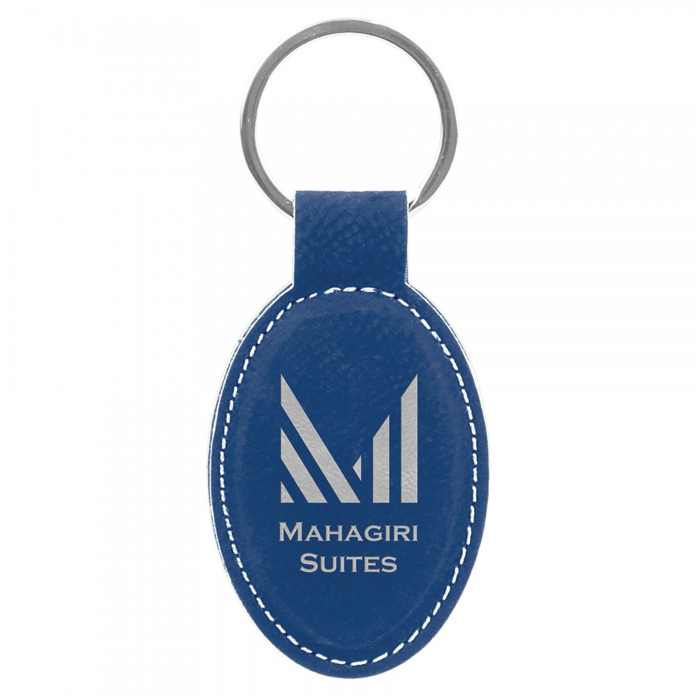 Leatherette Oval Keychain (New Arrivals!)