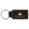 Leatherette Rectangle Keychain (Leatherette)