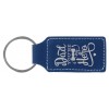Leatherette Rectangle Keychain (Leatherette)