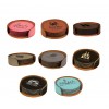 Leatherette Round 6 Coaster Set (Leatherette)