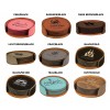 Leatherette Round 6 Coaster Set (Leatherette)