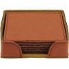 Leatherette Square 6 Coaster Set (New Arrivals!)