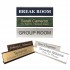 Custom Nameplate With Aluminum Holder