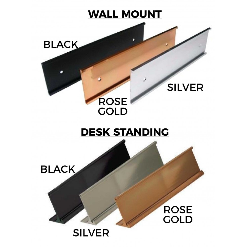 Custom Nameplate With Aluminum Holder (Customize Me)