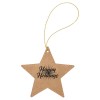 Leatherette Star Ornament with String