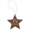 Leatherette Star Ornament with String