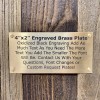 2"x4" Brass Metal Plate with Screws