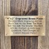 2"x4" Brass Metal Plate with Screws