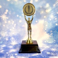 Male Victory Torch, Gold Insert Trophy - A1