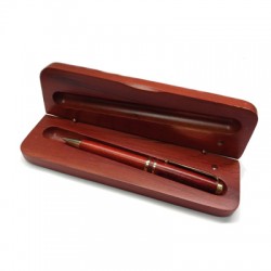 Rosewood Finish Box with Pen