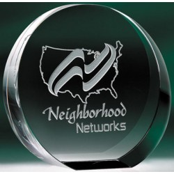 Stand Up Optic Crystal Mini Award