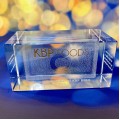 Custom Etched Crystal Award
