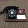 Rotary Telephone Attached To Plaque Board