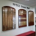 SVTCC Donor Wall With Walnut Plaques