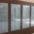 Glass Panel Donor Wall