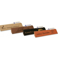 10.5" Leatherette Desk Wedge With Business Card Holder