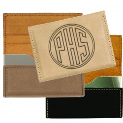 Leatherette Hard Business Card Holder