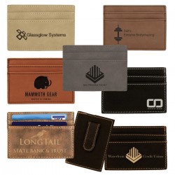 Leatherette Money Clip / Card Holder
