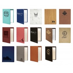 Laserable Leatherette Portfolio with Notepad