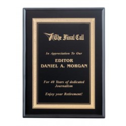 Black Elegance Plaque