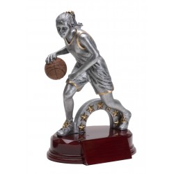 Resin Basketball Female Trophy