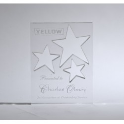 3-Star Knockout Acrylic Award